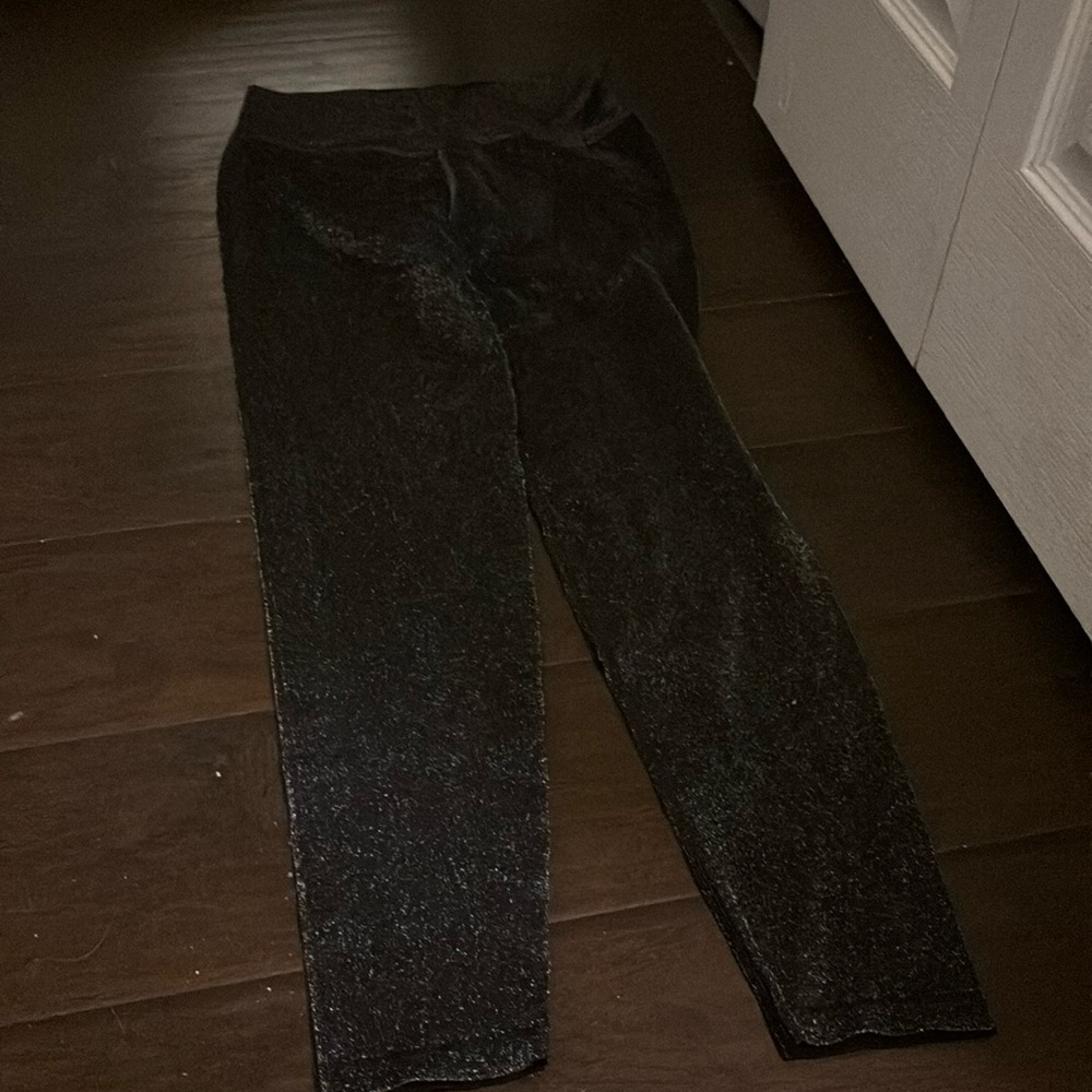 Brand new pink leggings, and black sparkly